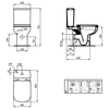 Ideal Standard T472101 Напольный безободковый унитаз, i.life A Ideal Standard (Германия) (310991)