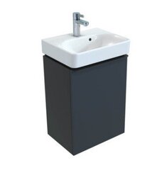 Шкафчик для раковины Geberit Smyle Square, с одной дверцей: B=44.2см, H=61.7см, T=35.6см, Темно-серый / Матовое покрытие фото