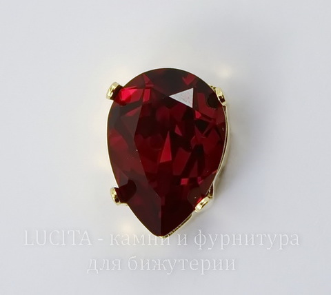 4320/S Сеттинг - основа Сваровски для страза Капля 14х10 мм (цвет - золото)