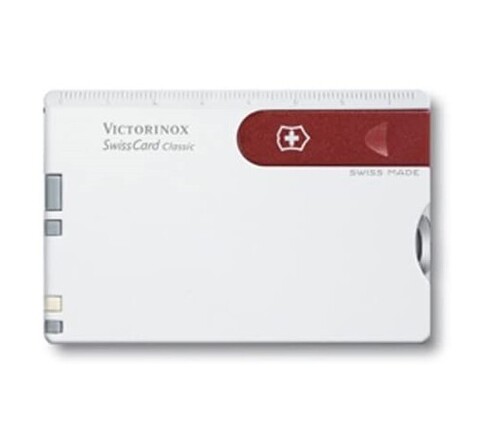Швейцарская карта Victorinox SwissCard Classic White/Red (0.7107) белая/красная