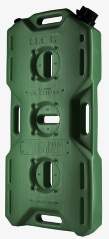 Канистра ЭКСТРИМ Плюс (15 литров, с клапаном, зеленая)