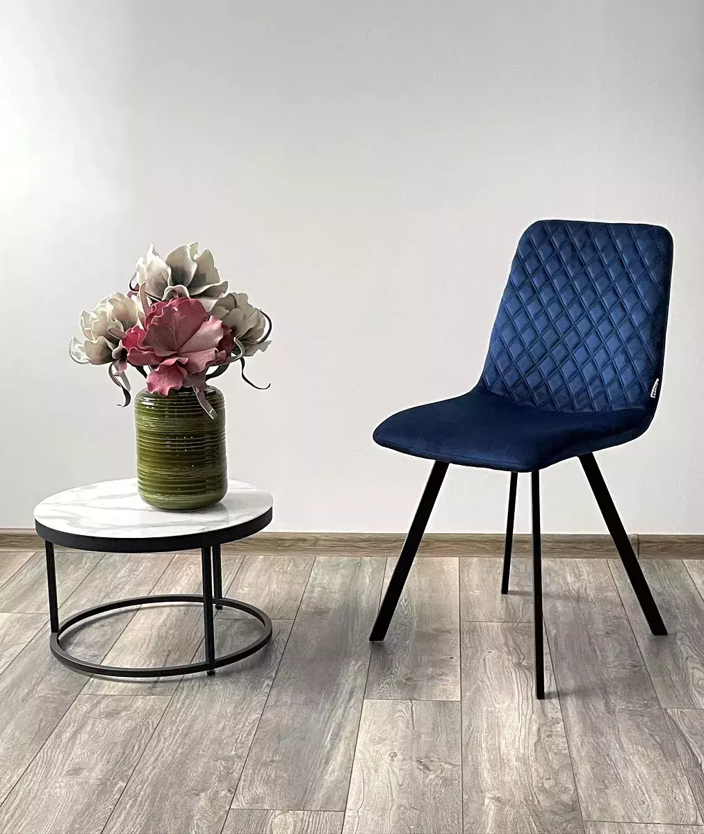 Стул DAIQUIRI BLUVEL-86 NAVY BLUE, велюр М-City