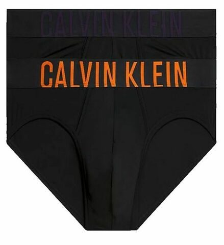 Боксерки теннисные Calvin Klein Intense Power Hip Brief Slip 2P - b-carrot/mysterioso logos