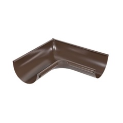 Угол желоба внутренний ф125-90гр (RAL 8017-коричневый шоколад)