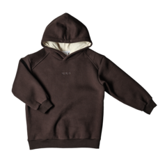Худи c начёсом в стиле oversize Шоколад