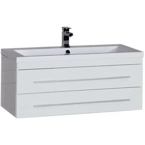 Aquanet 171496 Компл.3 - Тумба Нота 100 (005) цв.бел. глянец (171496)