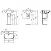 Ideal Standart T471301 Ideal Standard i.life A Полуколонна с крепежом TT0257919 для умывальников 50/55/60/65 см и Vanity 80/60 см