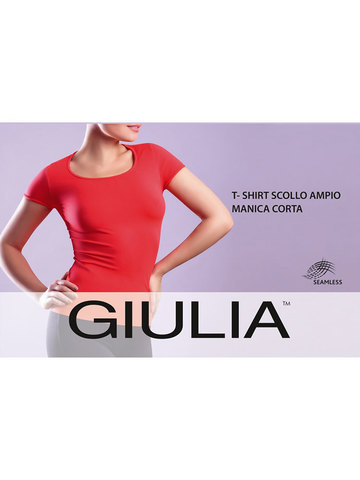 Футболка T-Shirt Scollo Ampio Manica Corta Giulia