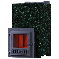 Банная печь Авангард ЗК25М в облицовке Классика Пироксенит 790/40