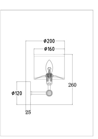 Настенный светильник Maytoni Alloro MOD088WL-01BS