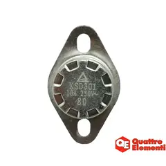 Термостат QUATTRO ELEMENTI KSD301 10А, 250В, 80*C QE-15G (911-543-008)