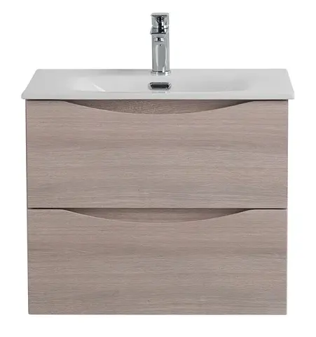 BelBagno MARINO-CER-N-700-2C-SO-RG-P MARINO-CER-N База под раковину подвесная с двумя выкатными ящиками, Rovere Grigio, 696x455x500, MARINO-CER-N-700-2C-SO-RG-P