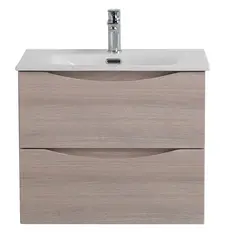 BelBagno MARINO-CER-N-700-2C-SO-RG-P MARINO-CER-N База под раковину подвесная с двумя выкатными ящиками, Rovere Grigio, 696x455x500, MARINO-CER-N-700-2C-SO-RG-P фото