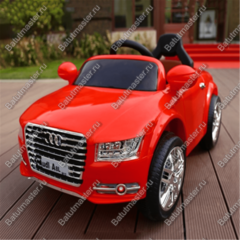 Детский электромобиль "Audi" красный, расширенная комплектация