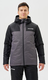 Премиальный теплый зимний костюм Nordski Winter Black/Grey мужской