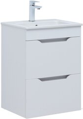 Aquanet 347914 Тумба Практика 50 2 ящ. цв.белый глянец (347914) фото