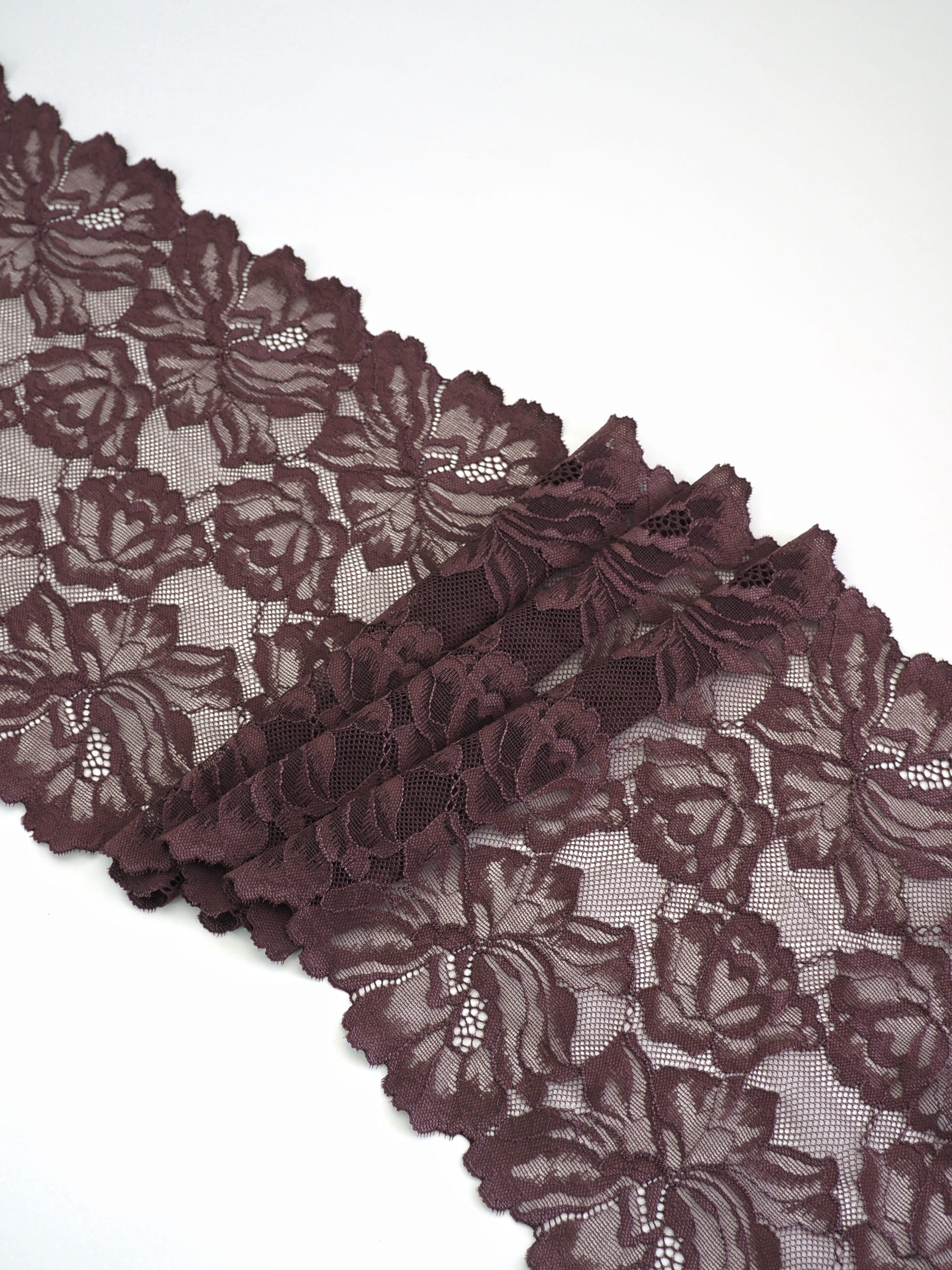 Эластичное кружево для белья шоколад ширина 23 см