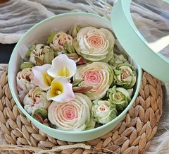 Зефир «Розы с каллами» / 21 см