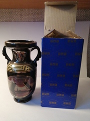 Ваза фарфор 15 см с видами Петербурга