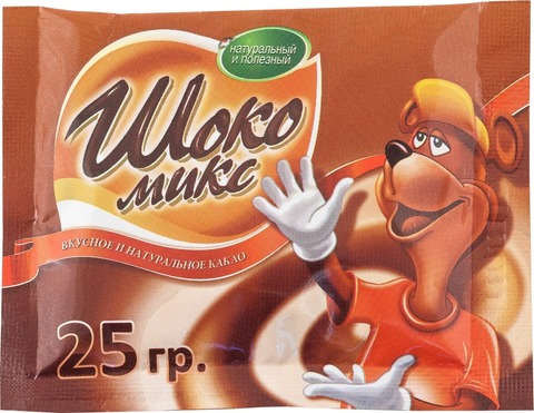 Какао-напиток Шокомикс детский быстрорастворимый 25г