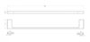 Cezares SLIDER-TH-60-IN SLIDER-TH-60-IN Полотенцедержатель 60 см, исполнение сатин