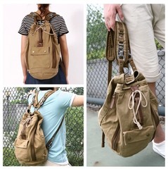 Винтажный рюкзак из ткани Virginland 940