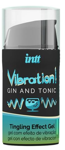 Жидкий интимный гель с эффектом вибрации Vibration! Gin & Tonic - 15 мл. - INTT VIB0007