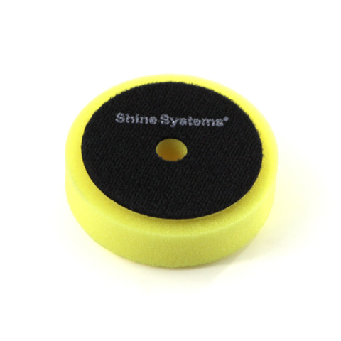Shine Systems RO Foam Pad Yellow - полировальный круг полутвердый желтый, 75 мм
