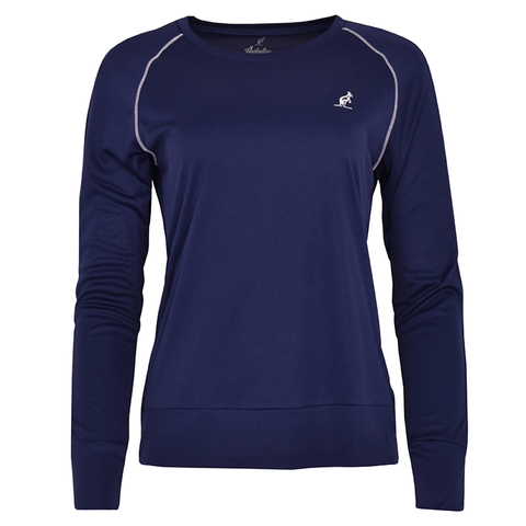 Женская теннисная футболкаAustralian T-Shirt Ace Long Sleeve - blu cosmo
