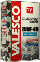 VALESCO EUROTEC GX 5000 SN/CF 10W40 4л п/синт