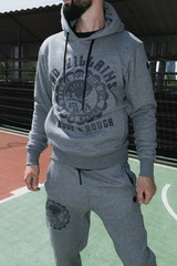 Худи серый Yakuza Premium 3626-3