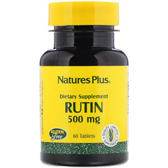 Nature's Plus, Рутин, 500 мг, 60 таблеток