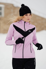 Теплая лыжная куртка Nordski Base 2021 Orchid/Black женская