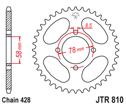 Звезда ведомая JTR810 48