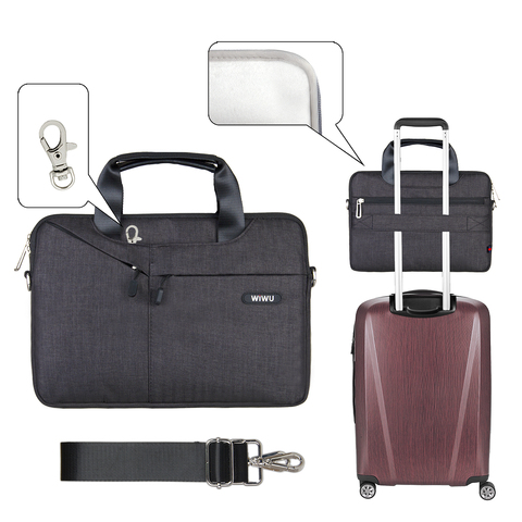 Сумка для ноутбука 12" Wiwu Gent Business handbag (Черная)