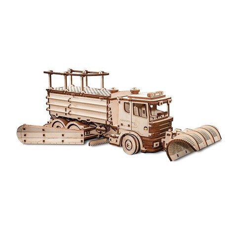 Сборная деревянная модель Снегоуборочная машина (EWA)