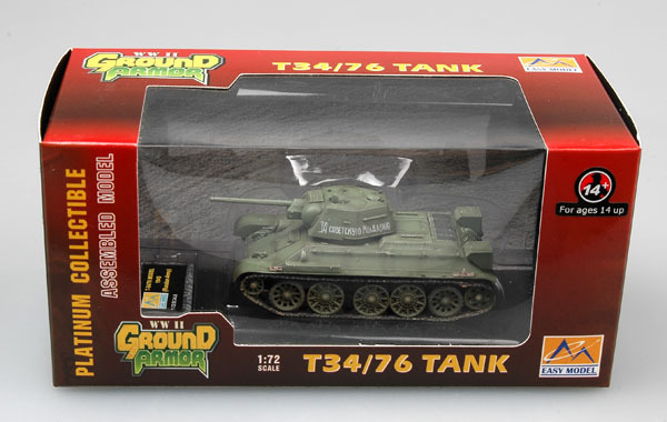Модель Танк Советский Т-34/76 масштаб 1:72