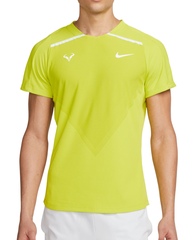 Футболка теннисная Nike Court Dri-Fit Advantage Rafa Top - bright cactus/white