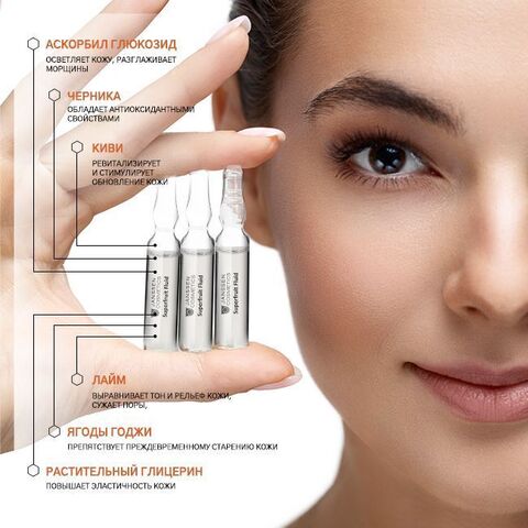 JANSSEN COSMETICS Фруктовые ампулы с витамином С, 7x2 мл | SUPERFRUIT FLUID