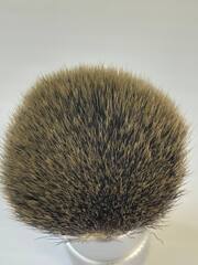 Помазок для бритья синтетика метал ручка светлый