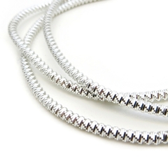 Канитель мягкая, фигурная KAN/MS, 2 мм, глянец, серебро