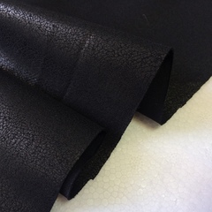 Ткань  трикотаж черный с напылением 3165