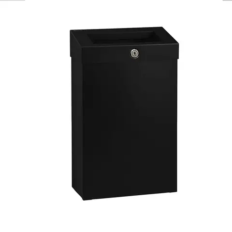 Merida KSC107.R Корзина для мусора с конусным отверстием металлическая "MERIDA STELLA R" (BLACK) 12 л.