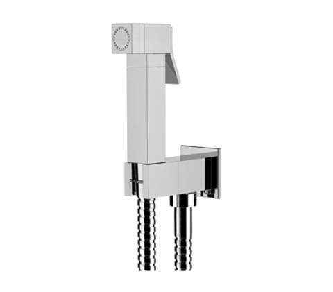 Remer 338Q332OS Душевой набор гигиенический (лейка/шланг/держатель с подкючением), цвет: хром