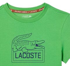 Детская теннисная футболка Lacoste Ultra-Dry Sport Roland Garros Edition Tennis T-Shirt - green
