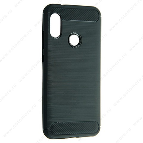 Накладка Carbon 360 силиконовая для Xiaomi Mi A2 Lite черный