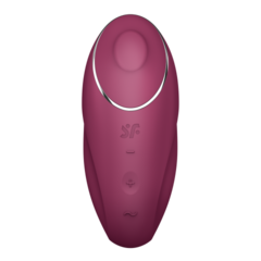 Клиторальный стимулятор с вибрацией Satisfyer Tap&Climax 1 бордовый