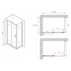 Abber Schwarzer Diamant AG30120B5-S100B5 Душевой уголок, 120x100x190, цвет: чёрный