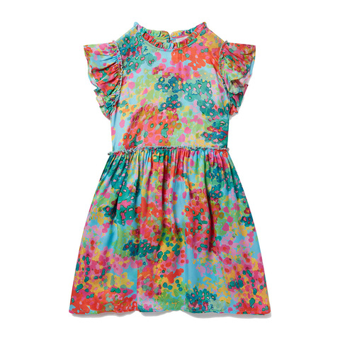 Платье Stella McCartney Kids Flowers Painted