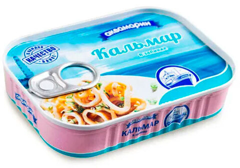 Кальмар командорский в заливке, 105г